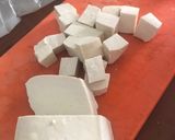 Foto langkah ke 1 dari resep Sayur kacang panjang tahu non msg.