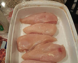 A picture of step 2 of Ranch chicken with bacon.