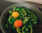 Hình bước làm 2 của món Khổ qua rừng xào 🥚🥚🥚