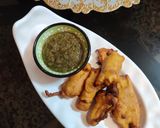 A picture of step 5 of PUMPKIN FLOWER PAKODA...