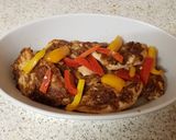A picture of step 4 of Caribbean Mango Spiced Chicken.