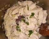 Foto del paso 3 de la receta: Pollo al verdeo y champiñones con arroz