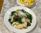 奶油小白菜炒豆皮的食譜步驟6照片