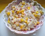 A picture of step 2 of Potato corn curd salad.