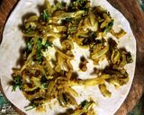 A picture of step 4 of Pyaaz Paratha kachori Style.