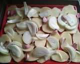 Foto del paso 2 de la receta: Llanda de patatas al horno con salchichas