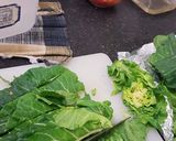 A picture of step 2 of Seasonal?Leafy greens.