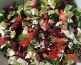 A picture of step 4 of Red Beans Salad.