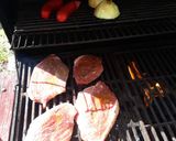 A picture of step 5 of Grilled Steaks with Compound Spread.