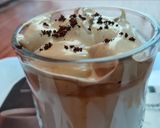 A picture of step 3 of Dalgona Coffee.