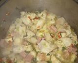 Foto del paso 2 de la receta: Fideos con pollo y jamon a la crema