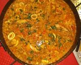 Foto del paso 5 de la receta: Paella de mariscos en el disco