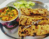 A picture of step 3 of Bell Pepper Paneer Bhurji.