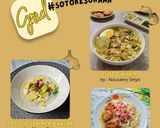Foto langkah ke 7 dari resep Soto Ayam Dengan Bumbu Dasar Kuning.