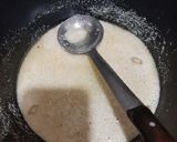 A picture of step 3 of Aloo ki takari, choley ka salan, suji ka halwa and puri.