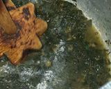 A picture of step 5 of Green Amarnath leaves sabzi.
