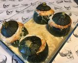 Une image de l'étape 12 de Courgettes rondes farcies jambon fromage au bouillon de courge.