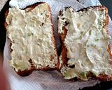A picture of step 2 of My Bacon, Poached Egg & Cheesy Avocado Sandwich. 😘.