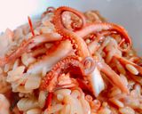 A picture of step 8 of Squid Tentacles with Orzo.