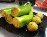 صورة لخطوة 2 من وصفة فلفل محشي بالدجاج 😋
