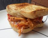 Foto del paso 7 de la receta: Sándwich de pollo🍗🍞🍅