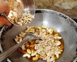 A picture of step 3 of Dry Fruit Chikki.