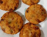 A picture of step 3 of Chawal ke Aate ki instant tikki.