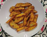 A picture of step 4 of Air Fryer Potato Wedges.