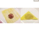 รูปขั้นตอนการทำที่ 3 ของ 🥟🥟เกี๊ยวลาบหมู​ทูอินวัน🐷