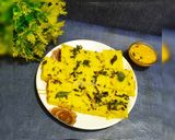 A picture of step 1 of Khaman Dhokla.