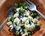 Foto del paso 3 de la receta: Ensalada de brócoli asado con frutas y aderezo de yogurt
