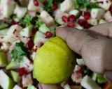 A picture of step 4 of Zesty Pomegranate & Guava Fruit chaat.