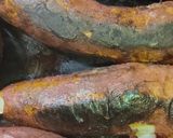 A picture of step 4 of Street Style ShakerKandi (roasted sweet potato on Tawa).