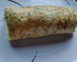 Foto del paso 4 de la receta: Rollo de tortilla de calabacín con queso y pavo