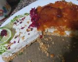 Foto del paso 4 de la receta: Tarta de queso con durazno y lima
