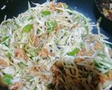 A picture of step 2 of Chowmein.