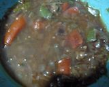 A picture of step 7 of Capsicum curry.