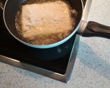 A picture of step 4 of Batzios Saganaki 🤤.