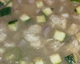 Une image de l'étape 6 de Gratin de poulet, riz et courgette.