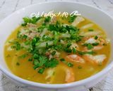 Hình bước làm 3 của món Bánh canh bột xắt phiên bản vét tủ lạnh