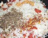 A picture of step 6 of Fried rice with chicken.