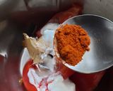 A picture of step 5 of Bread Masala.