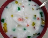 Foto langkah ke 3 dari resep Es kelapa Jelly Pelangi.
