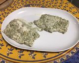 Une image de l'étape 8 de Dos de cabillaud ail et crème de persil aux algues.