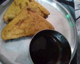 A picture of step 5 of Bread Pakoda.