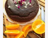 A picture of step 5 of Vegan Orange and Chocolate cake.