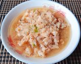 A picture of step 2 of Banh Canh Tom with Coconut Milk.