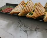 A picture of step 7 of Spinach Corn grilled Sandwich with Arrowroot flour and White Butter.