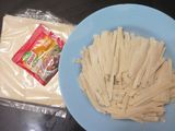 Kripik kulit pangsit 2 bahan