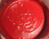 A picture of step 4 of Eggless red velvet muffins.